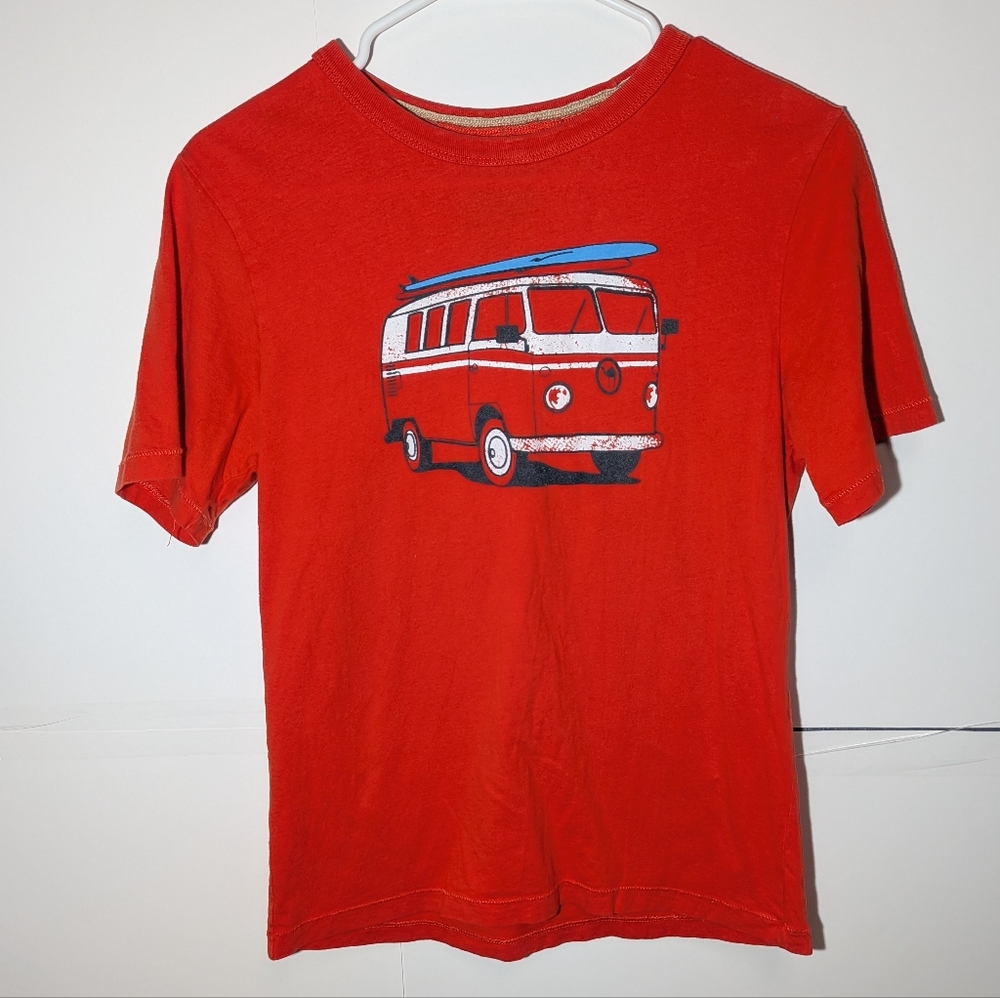 Orange Camel Red Van Graphic Tee Size LARGE, Boys